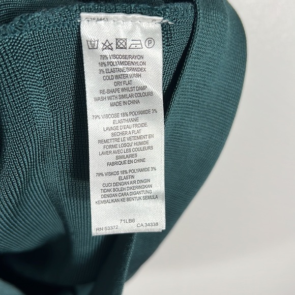 French Connection | Emerald Green Bandage Dress~8 - Picture 8 of 8